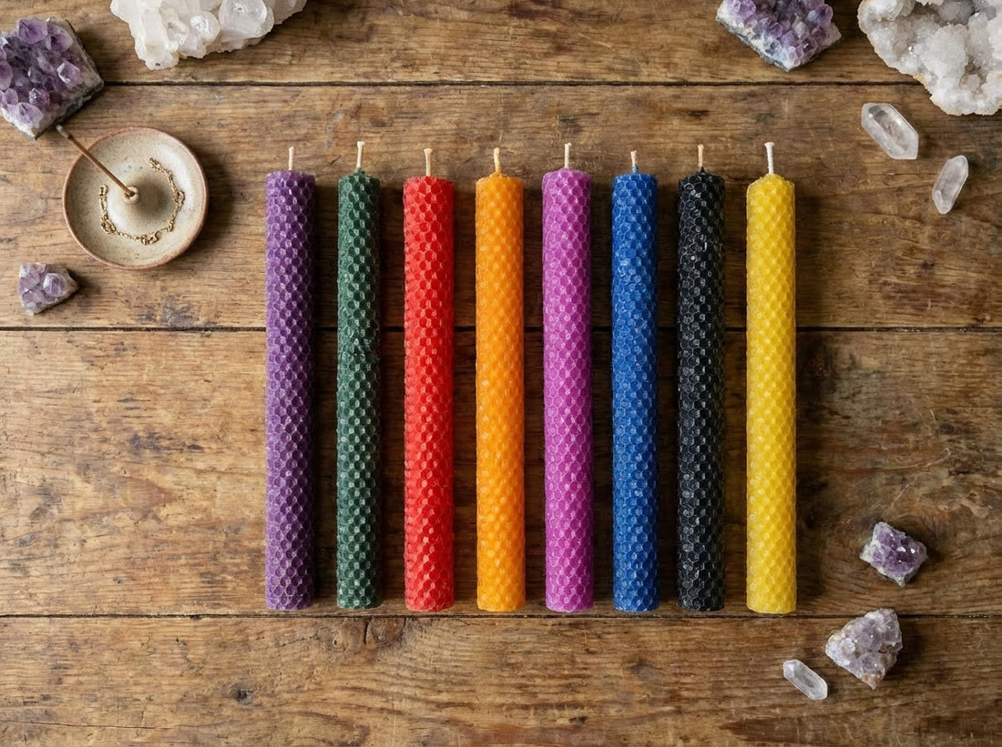 8" Natural Beeswax Candles