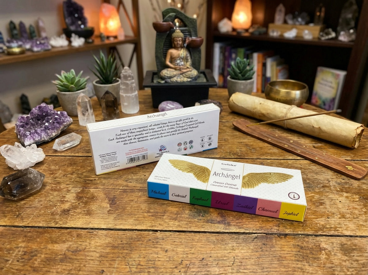 Set de regalo de aceites esenciales de los Siete Arcángeles de Goloka 