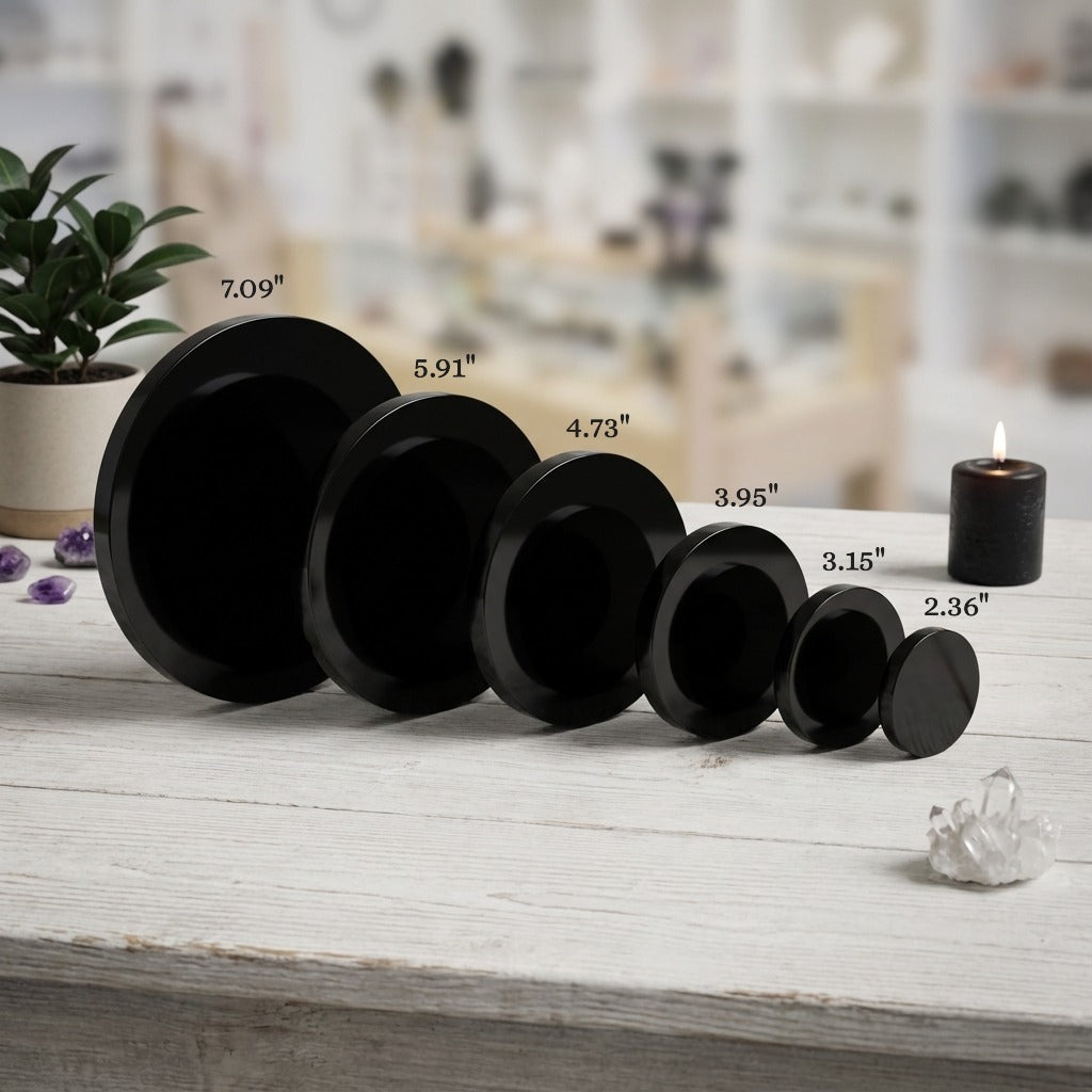 Black Obsidian Mirror