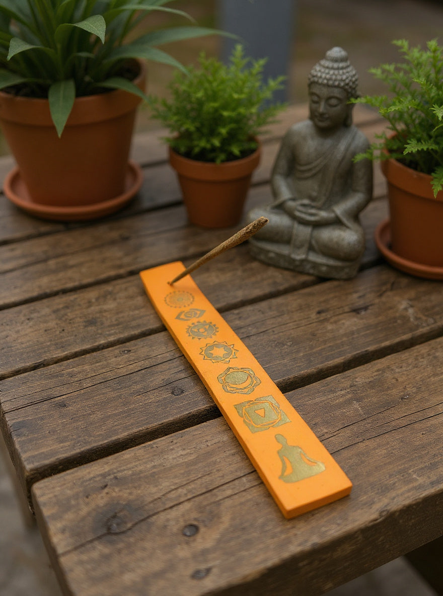 YOG Chakra Wooden Incense Stick Burner