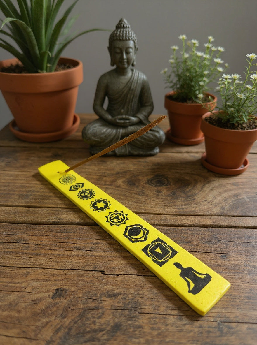 YOG Chakra Wooden Incense Stick Burner