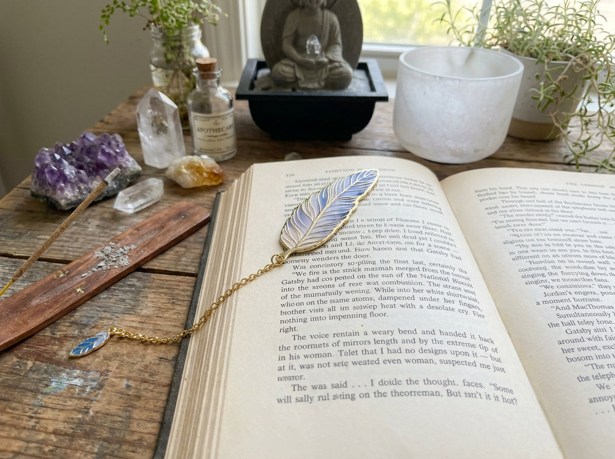 Metal Feather Bookmark