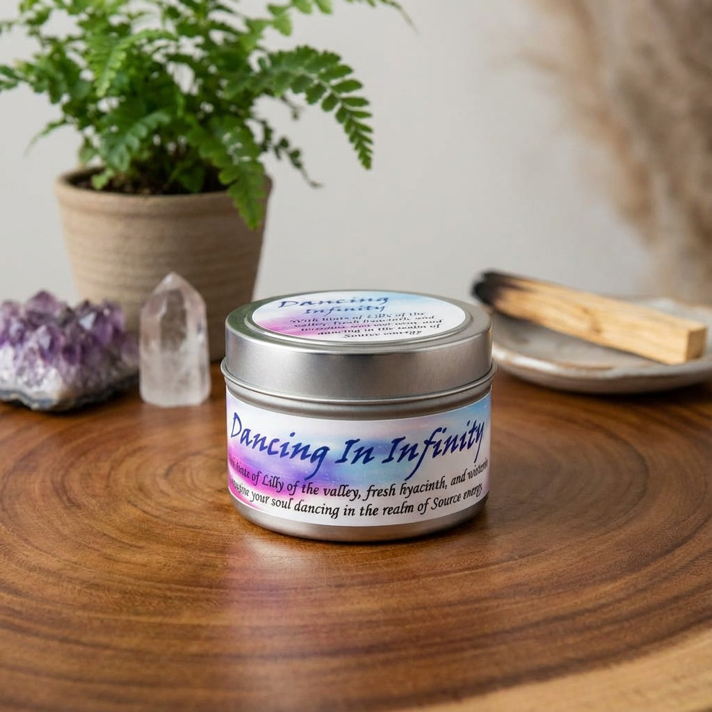 Dancing In Infinity Tin Candle