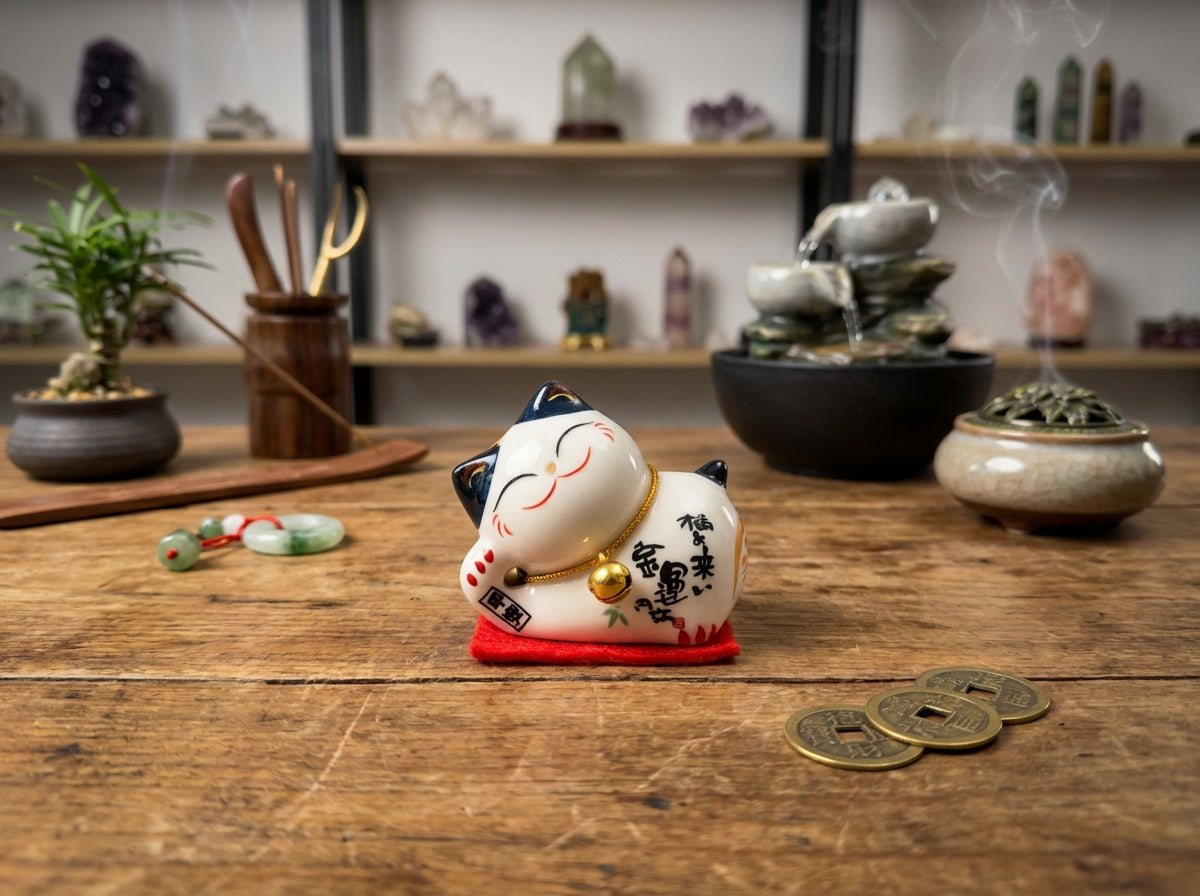 Mini Maneki Neko (Beckoning Cat)