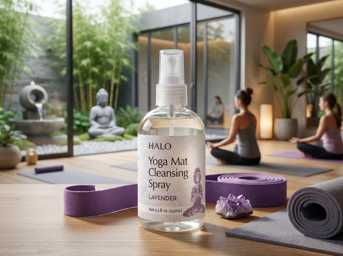 Spray limpiador para esterillas de yoga 