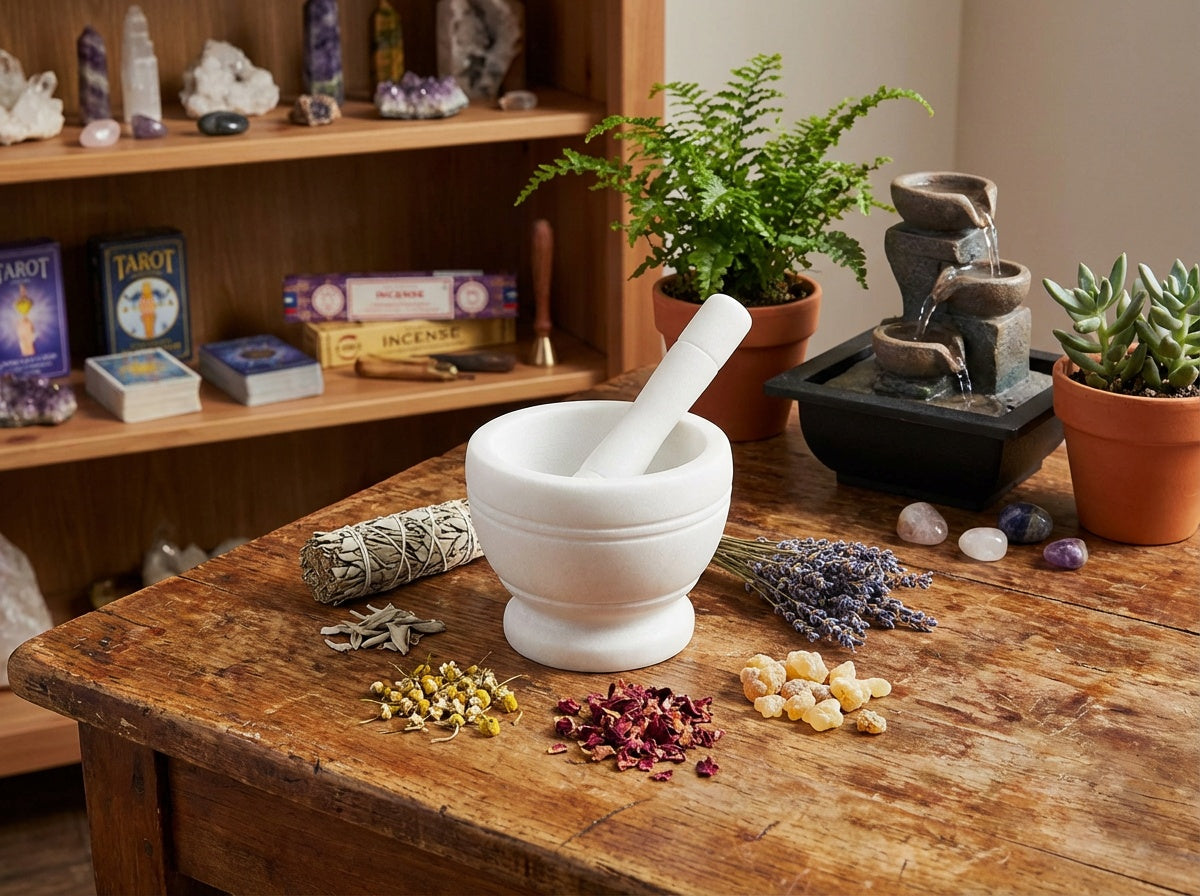 Resin Mortar and Pestle Set