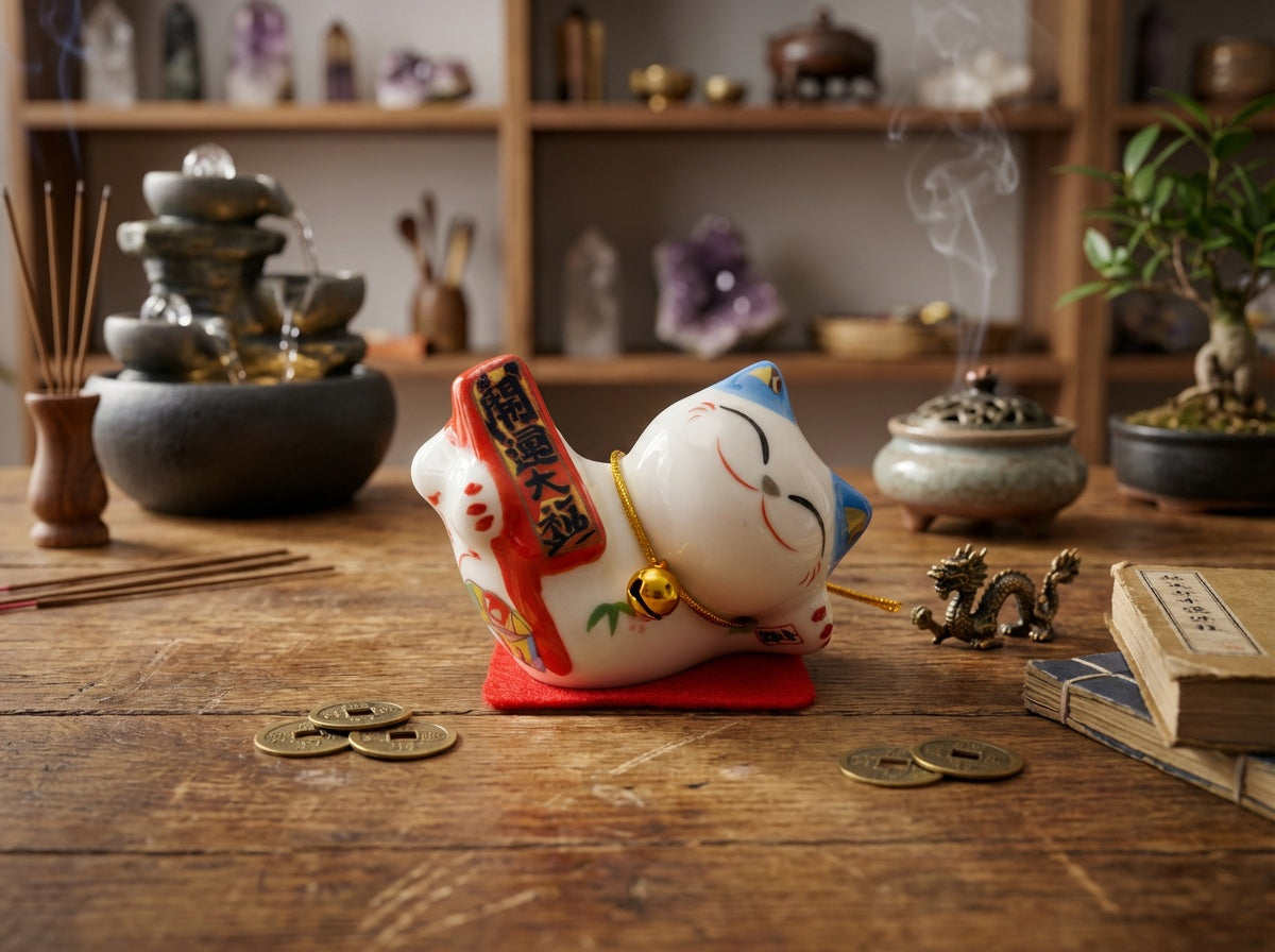 Mini Maneki Neko (Beckoning Cat)