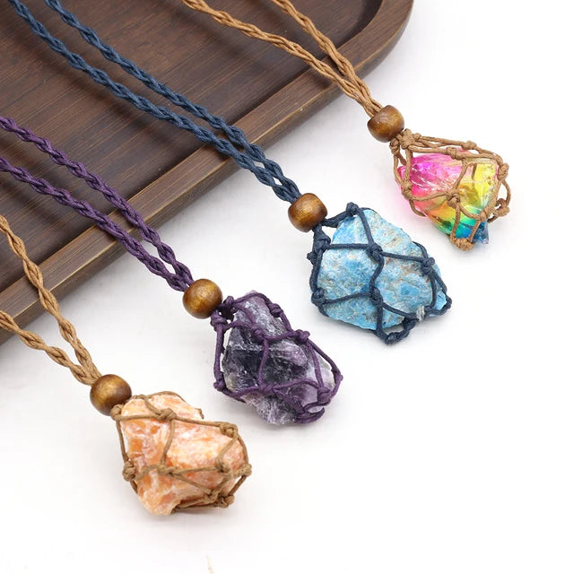 Rope Gem Necklace