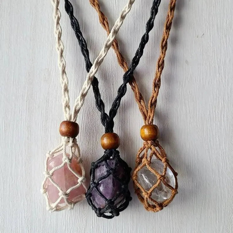 Rope Gem Necklace