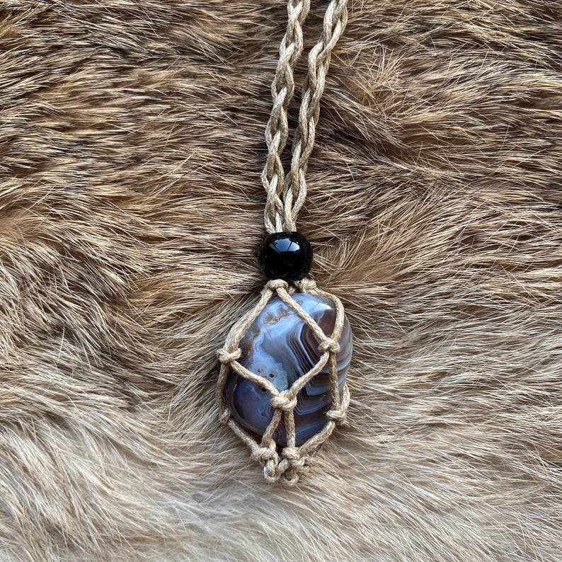 Rope Gem Necklace
