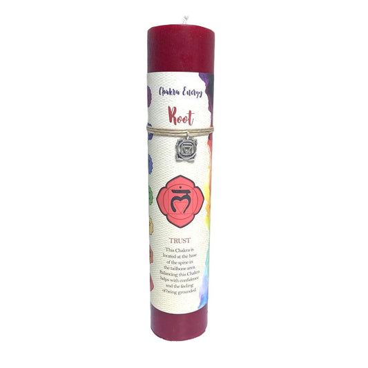 Chakra Energy Candles with Pewter Pendant