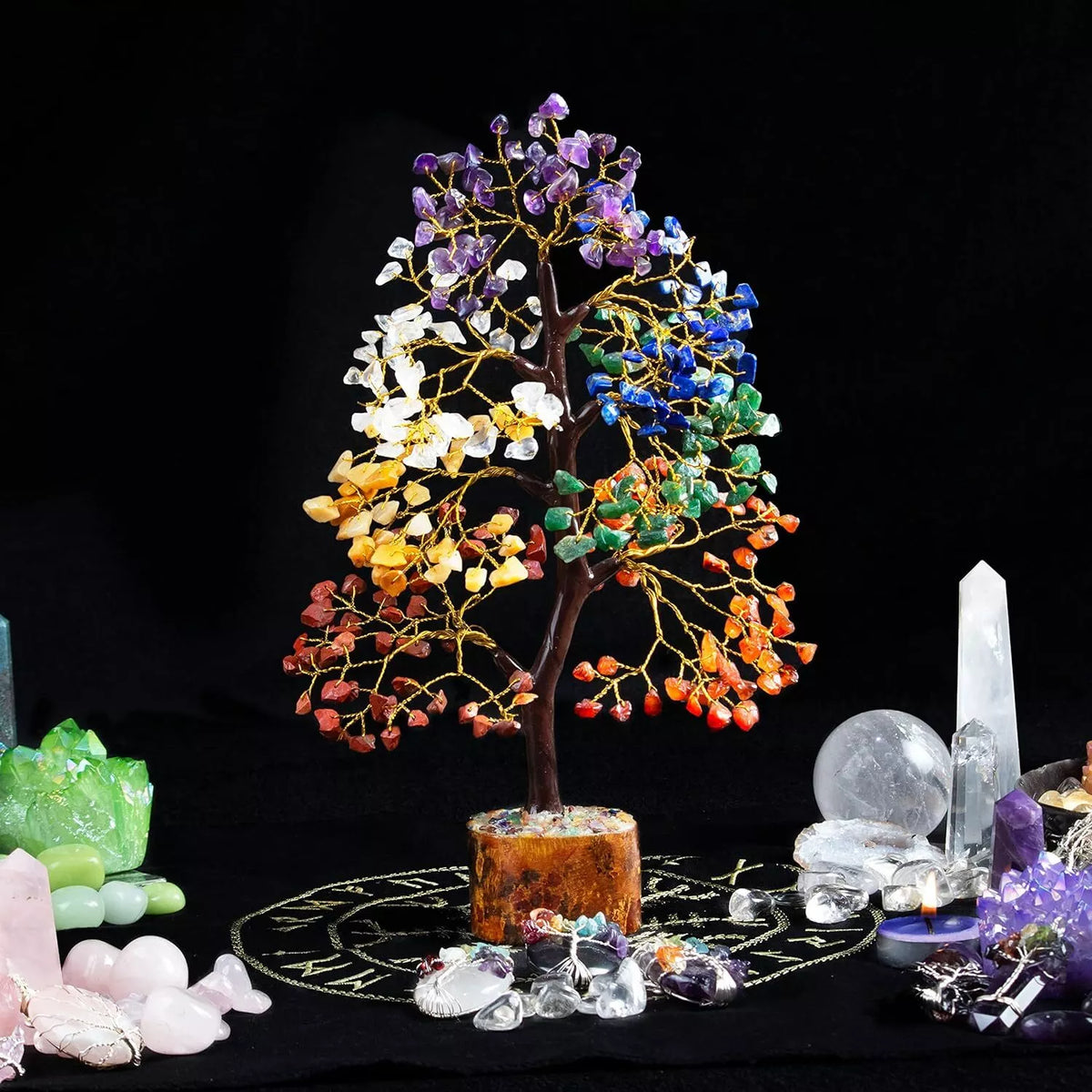 Pequeño árbol de los siete chakras
