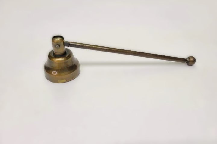 swivel Metal Candle Snuffer - Antique Honey Gold Finish