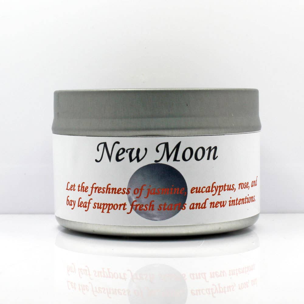 New Moon Tin Candle