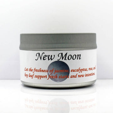 New Moon Tin Candle