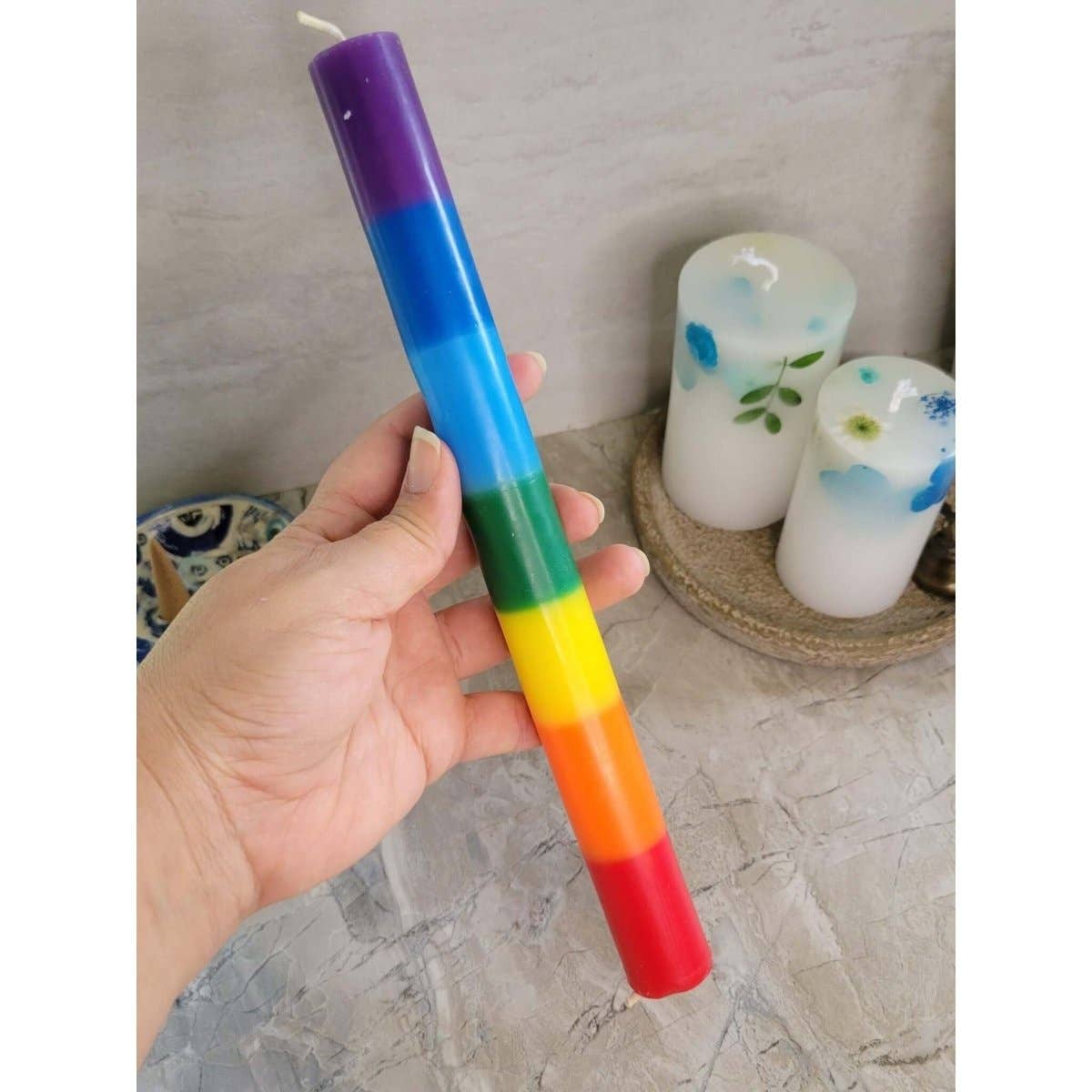 Chakra Balancing Pillar Candles