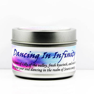 Dancing In Infinity Tin Candle