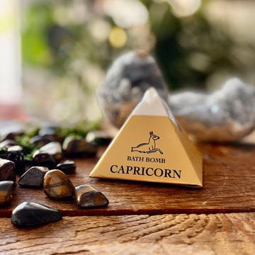 Capricorn Bath Bomb With Hidden Crystal