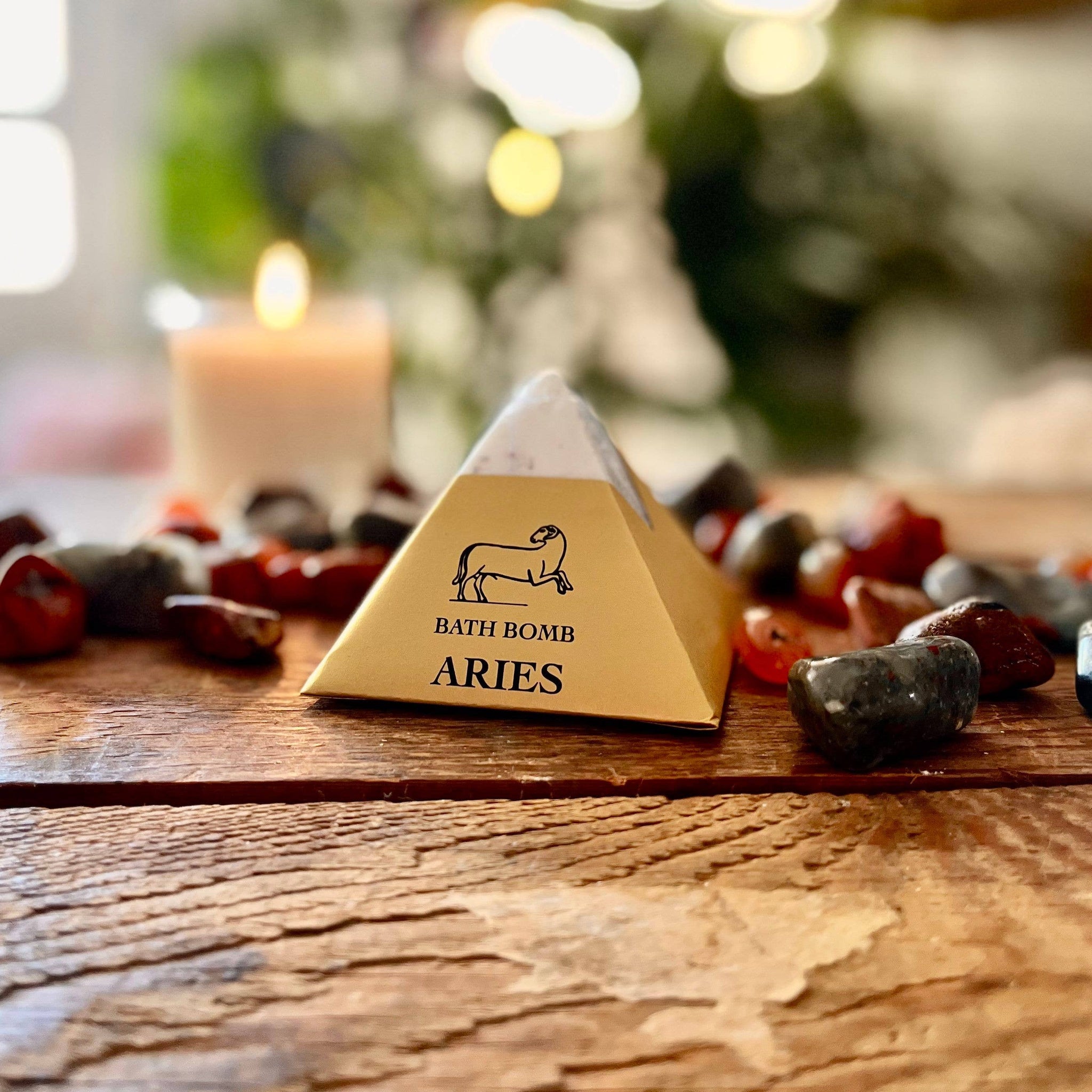 Aries Bath Bomb With Hidden Crystal