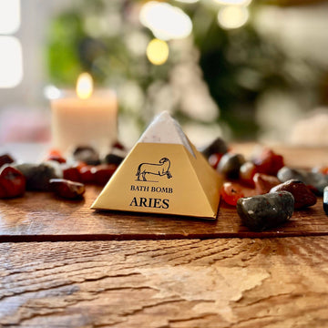 Aries Bath Bomb With Hidden Crystal