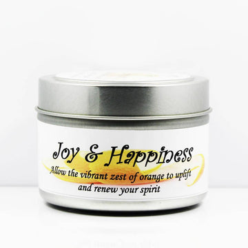 Joy & Happiness Tin Candle
