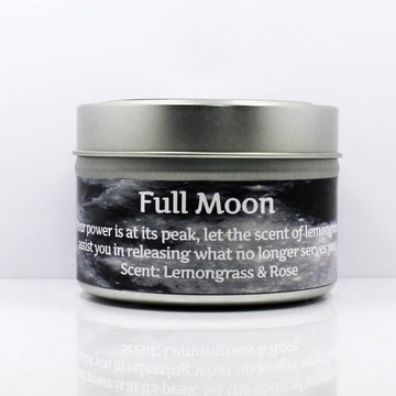 Full Moon Tin Candle