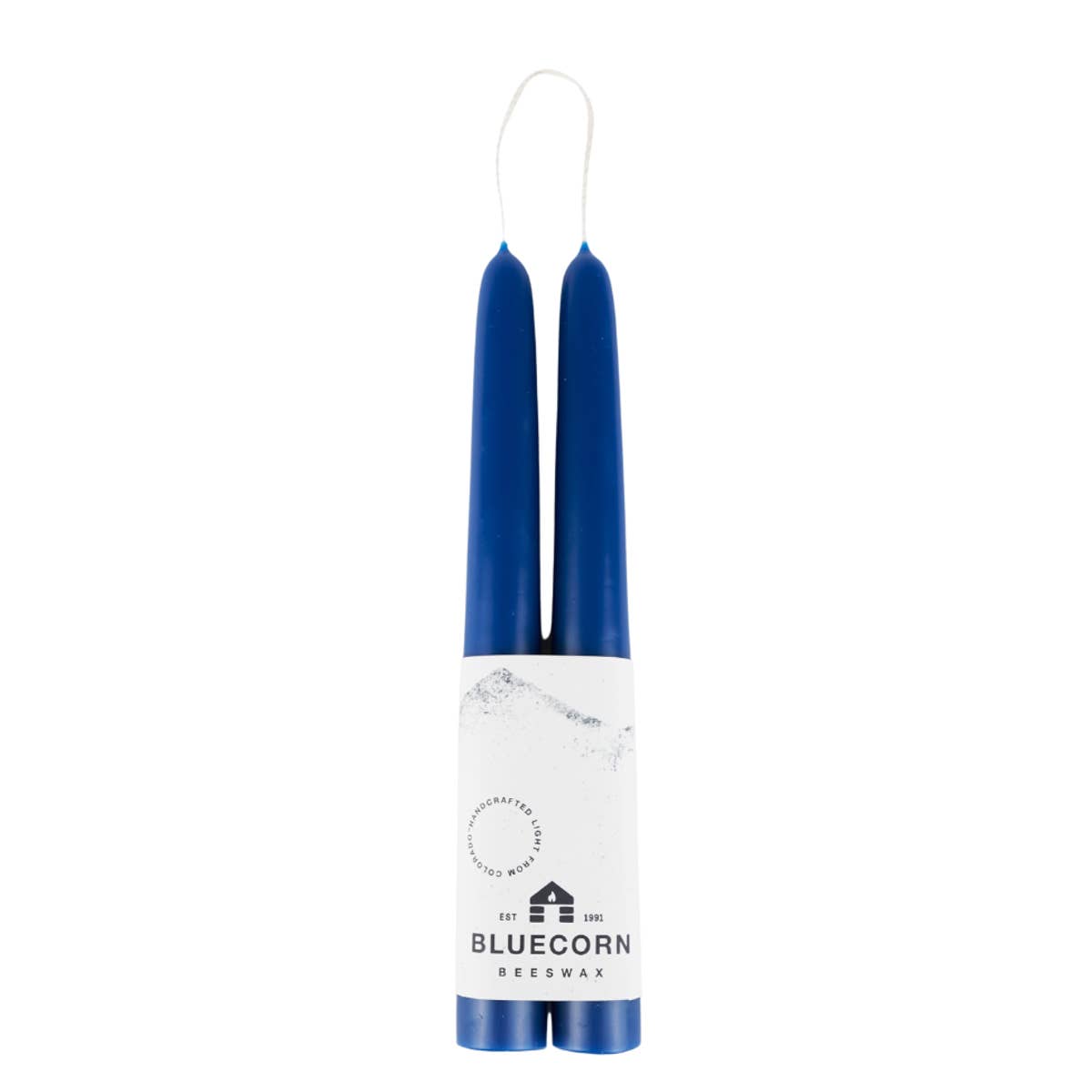Pair of Hand-Dipped Beeswax Taper Candles